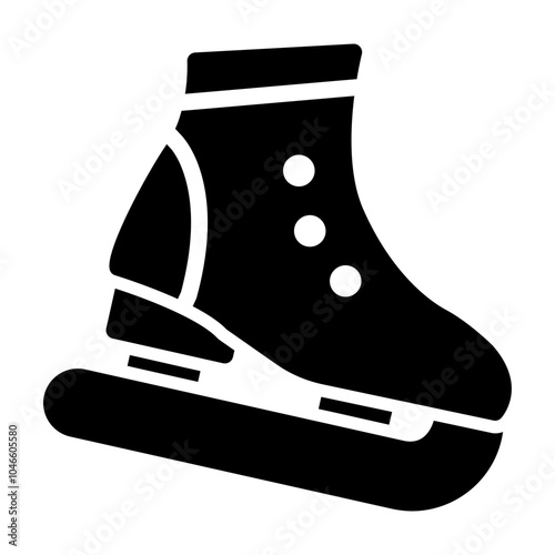 ice skating Solid icon