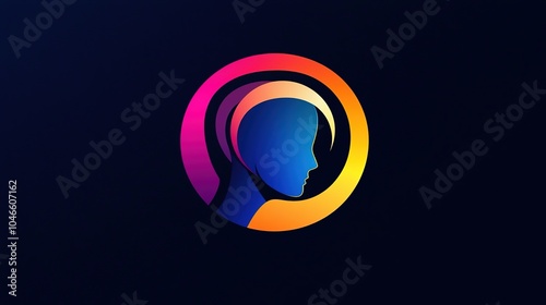 Animated logo representing a mind, symbolizing improvement and formation, with a unique design resembling a unanimous shape. This logo captures the essence of creativity and innovation, 