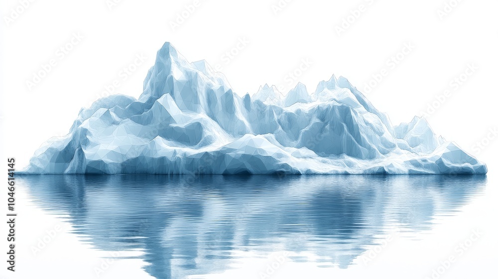 custom made wallpaper toronto digitalA stunning iceberg reflecting in tranquil waters, showcasing the beauty of nature's icy formations.