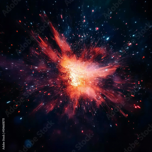 explosion of space