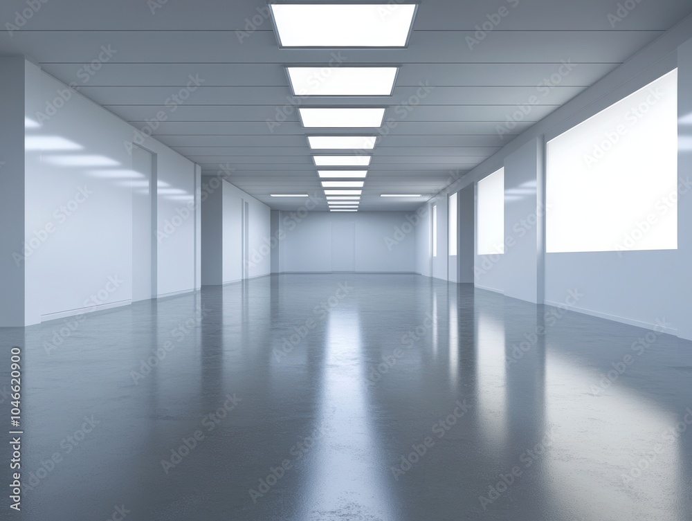 Empty Corridor. Empty Corridor.