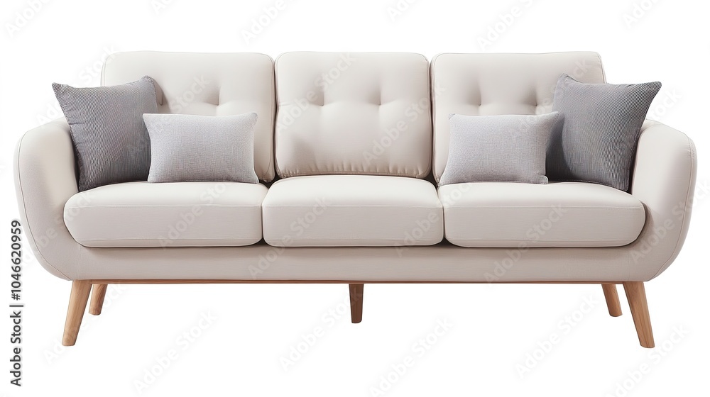 Fototapeta premium Elegant Furniture, Featuring Minimalist Design, Natural Materials, and Functional Aesthetics for Modern Living Spaces