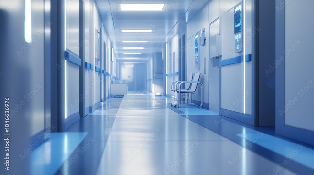 Obraz premium Hospital Corridor.