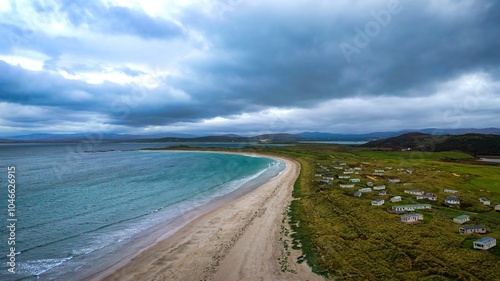 Beautiful Ireland - Flying over the village of Portnoo and Narin Beach in Donegal