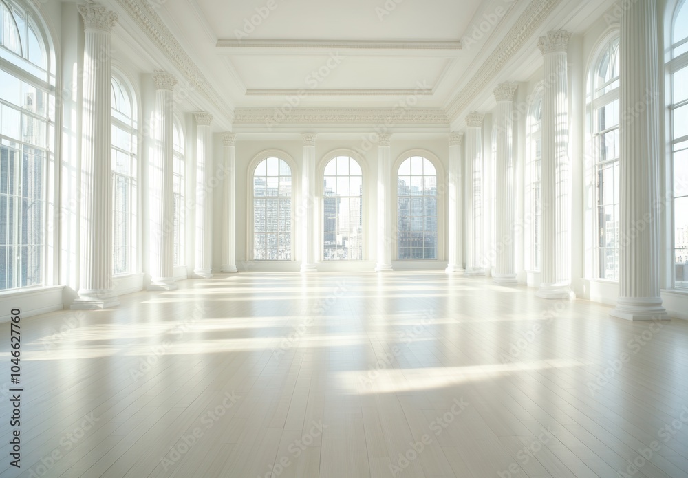 White Room with Columns. White Room with Columns.