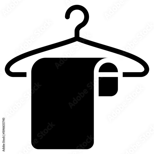 clothes icon with glyph style. Suitable for website design, logo, app and UI. Based on the size of the icon in general, so it can be reduced.
