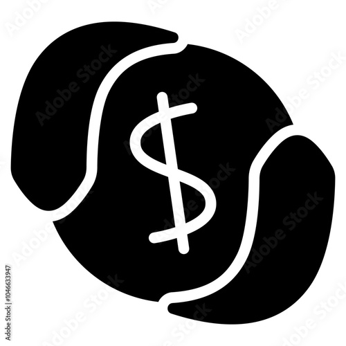 money transfer icon with glyph style. Suitable for website design, logo, app and UI. Based on the size of the icon in general, so it can be reduced.