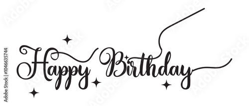 Photography Happy birthday text icon