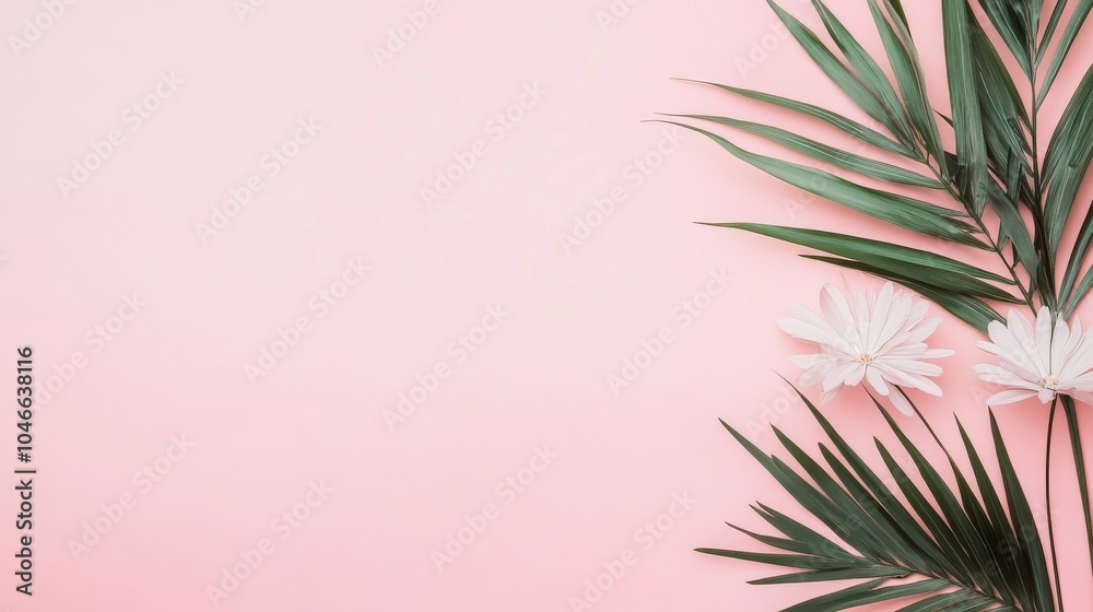 Fototapeta premium Photo of, Pink background with minimalist typography for design, banner template