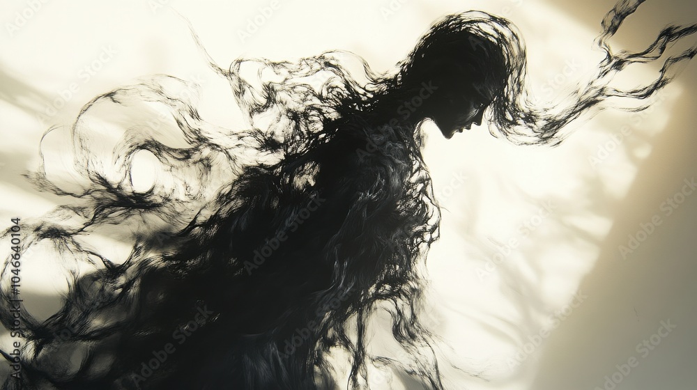 Fototapeta premium Abstract shadow art