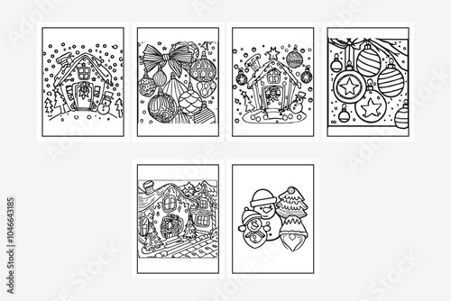 set of elements for design christmas