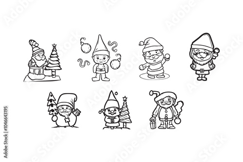 set of hand drawn illustrations