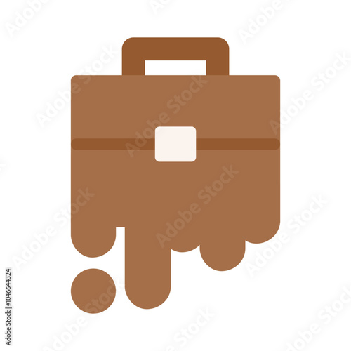 Job replacement icon. Business, employment, career, work, technology development, transition concepts. Flat vector design isolated illustration.