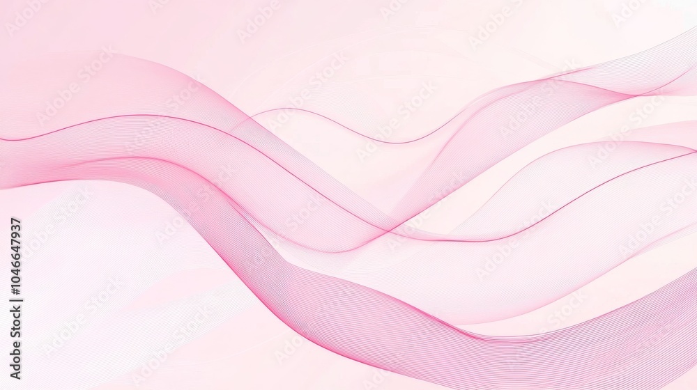 Photo of, Pink background with minimalist wavy lines for design, banner template Photo of, Pink background with minimalist wavy lines for design, banner template