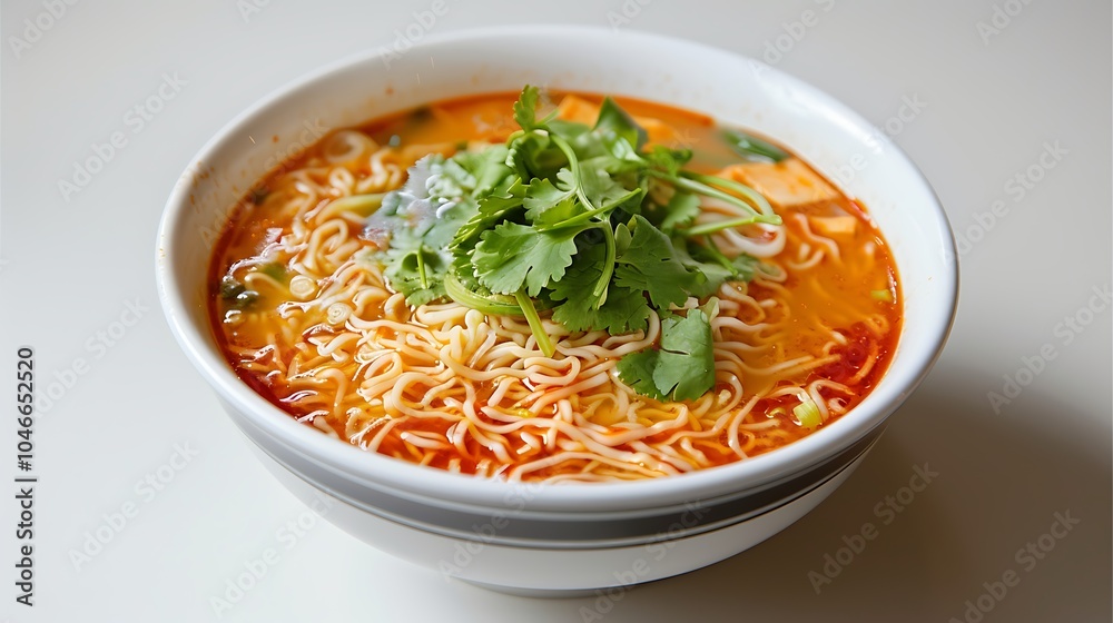Hot and Tasty Noodle Soup with Fresh Vegetables, Mushrooms, and Soy Sauce for a Perfect Asian Dish Hot and Tasty Noodle Soup with Fresh Vegetables, Mushrooms, and Soy Sauce for a Perfect Asian Dish
