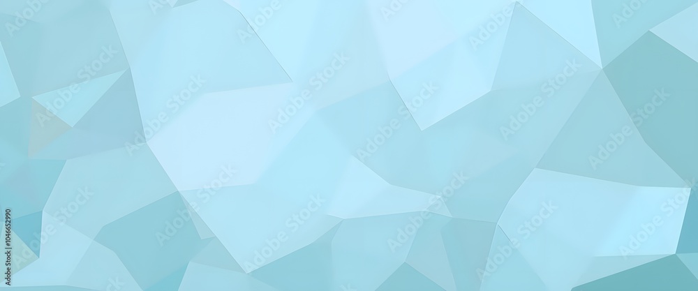 Fototapeta premium Light Blue Teal Polygon Background