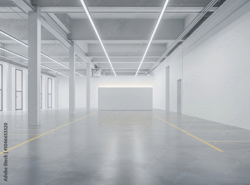 Empty White Room.