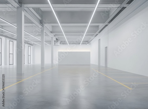 Empty White Room.