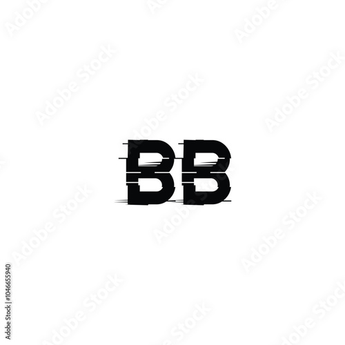 BB monogram logo design letter text name symbol monochrome logotype alphabet character simple logo