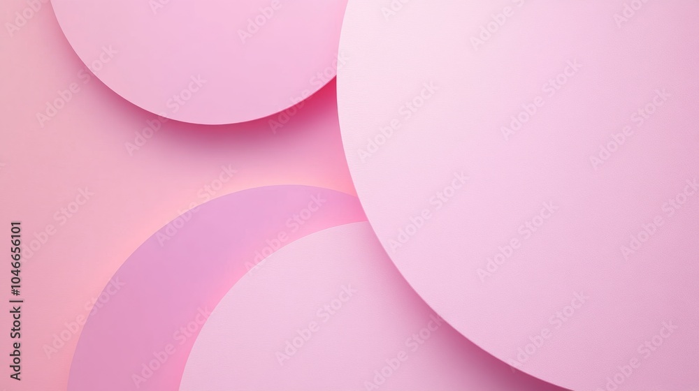 Photo of, Pink background with minimalistic textures and sleek design elements for banner template, white space in the center of the page for text Photo of, Pink background with minimalistic textures and sleek design elements for banner template, white space in the center of the page for text
