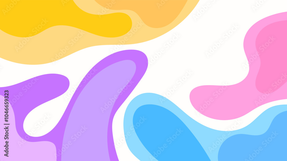 ABSTRACT BACKGROUND COLORFUL WITH HAND DRAWN SHAPES FLAT DESIGN VECTOR TEMPLATE FOR WALLPAPER, COVER DESIGN, HOMEPAGE DESIGN ABSTRACT BACKGROUND COLORFUL WITH HAND DRAWN SHAPES FLAT DESIGN VECTOR TEMPLATE FOR WALLPAPER, COVER DESIGN, HOMEPAGE DESIGN