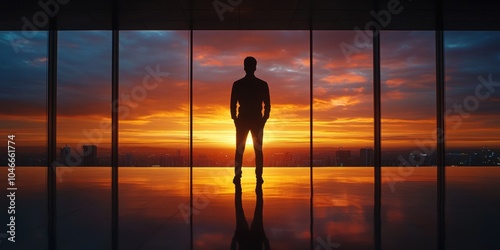 Businessman Sunset View.