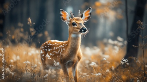 A Deer in a Forest