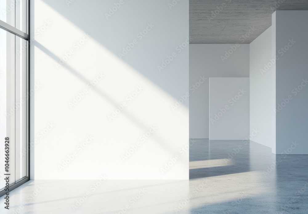 Empty White Room. Empty White Room.