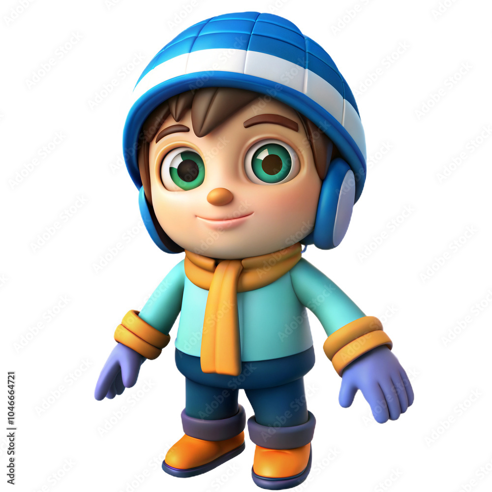 Cut-out Animated Child. 3D Render Cartoon Kid in Winter Snowboarder, Skier. Sports outfit clothing on Transparent White isolated Background PNG. Ai, artificial intelligence. Cut-out Animated Child. 3D Render Cartoon Kid in Winter Snowboarder, Skier. Sports outfit clothing on Transparent White isolated Background PNG. Ai, artificial intelligence.