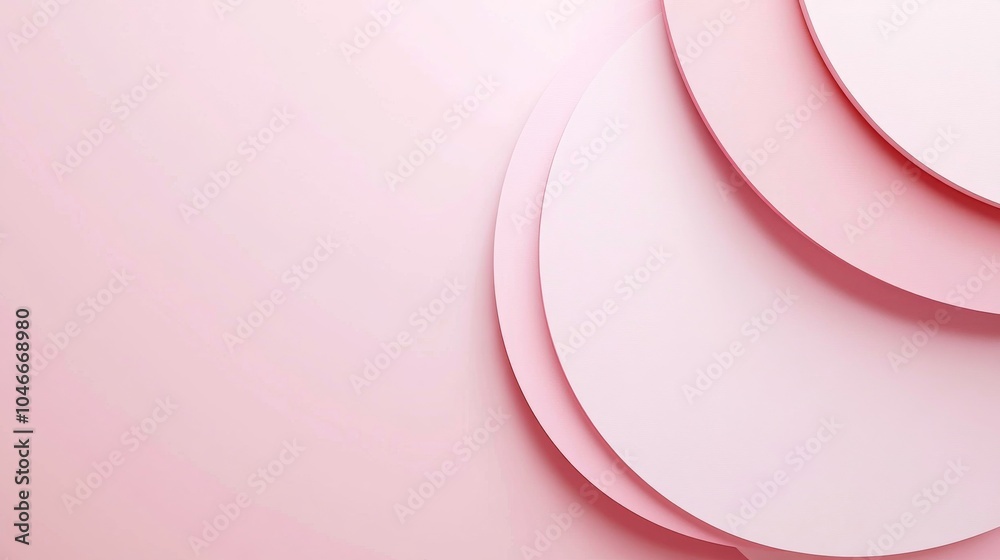 Photo of, Pink background with overlapping ovals for design, banner template Photo of, Pink background with overlapping ovals for design, banner template