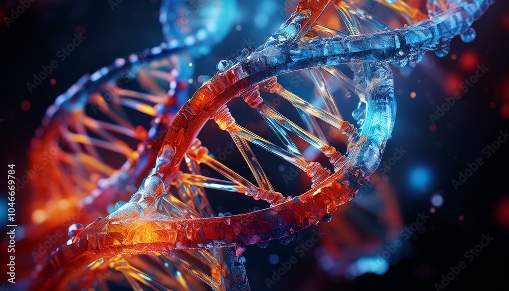 Dna Real Life Example DNA encodes the blueprint for all living organisms. Stock Illustration ...
