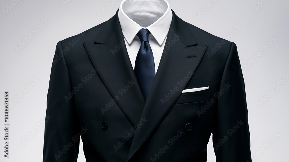 Standard black men's suit Standard black men's suit
