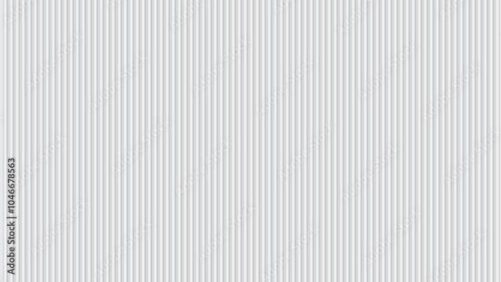 Vector white ribbed glass texture background. Grey, soft, frosted acrylic reeded wavy surface. The glassy background design creates a delicate, airy feel. Fluted door window close-up. 