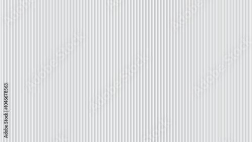 Vector white ribbed glass texture background. Grey, soft, frosted acrylic reeded wavy surface. The glassy background design creates a delicate, airy feel. Fluted door window close-up. 