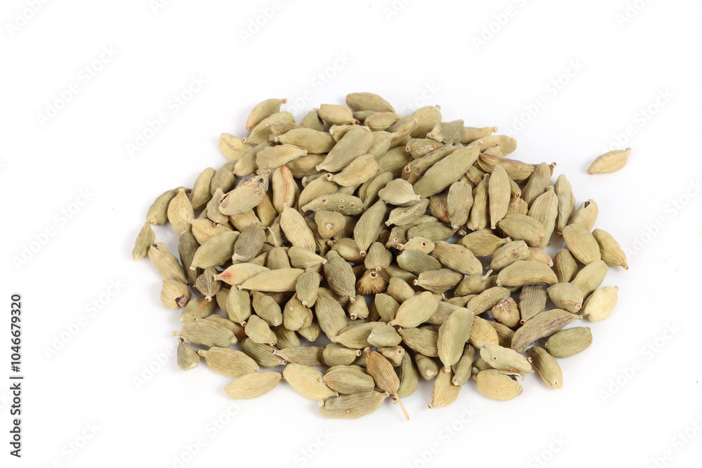 cardamom seeds isolated on white background cardamom seeds isolated on white background