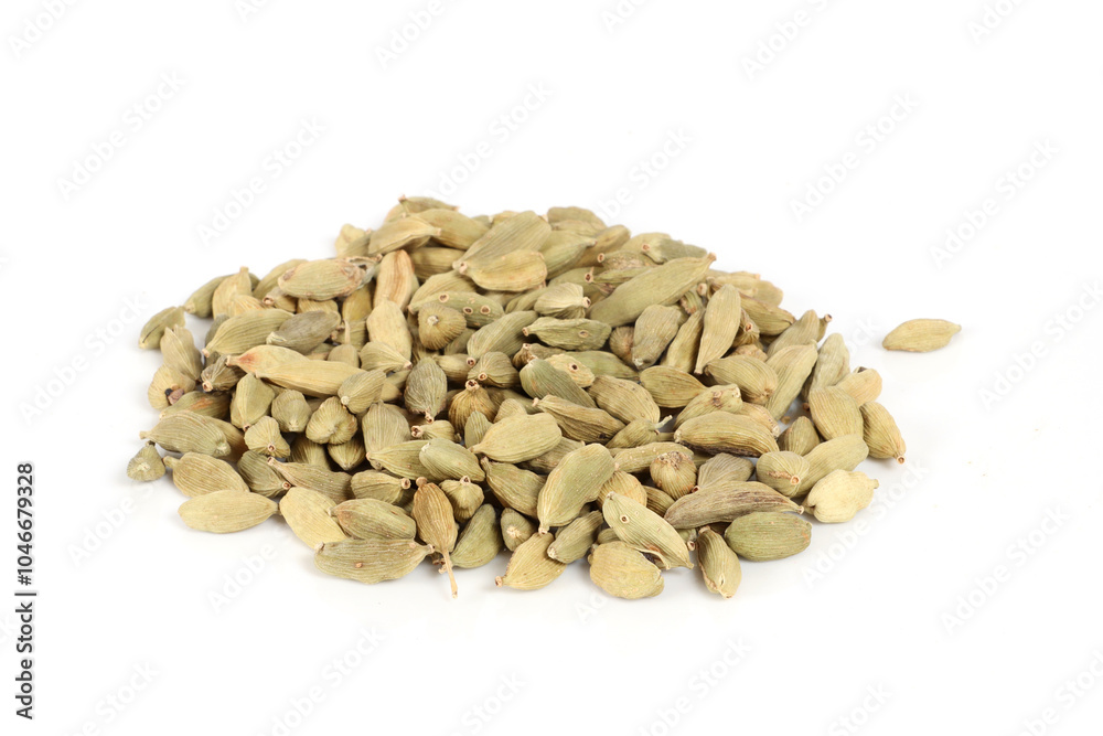 cardamom seeds isolated on white background cardamom seeds isolated on white background