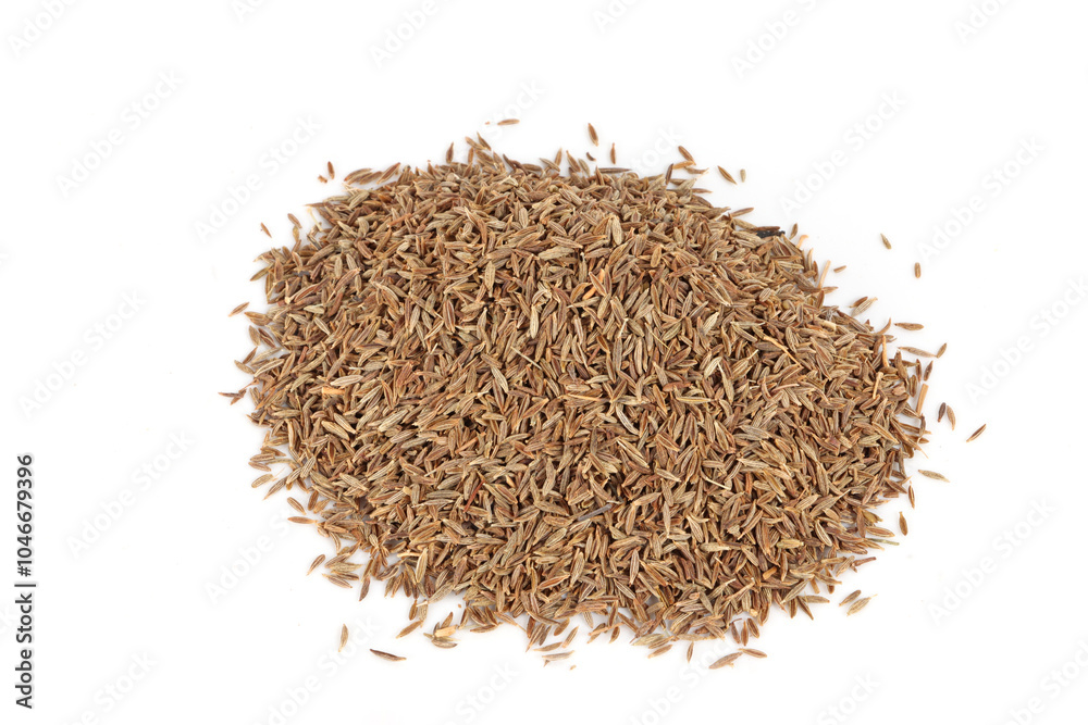 cumin seeds isolated on white background cumin seeds isolated on white background