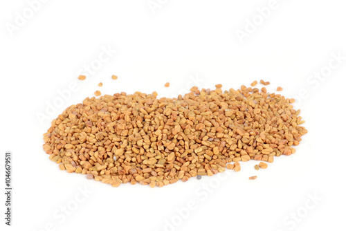 fenugreek seed isolated on white background  photo