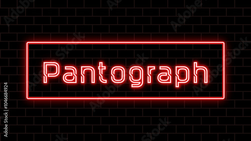 Pantograph のネオン文字 photo