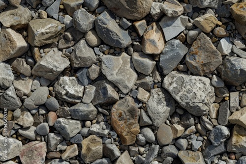 Wallpaper Mural Image of Grey gravel rock ground debris. Texture for background usage Torontodigital.ca