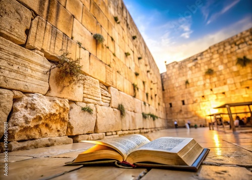 Jerusalem's heart beats with the rhythm of lamentations, a legacy of hope inscribed on the Western Wall. photo