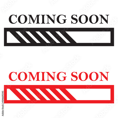 Coming Soon vector icon. vector illustration.