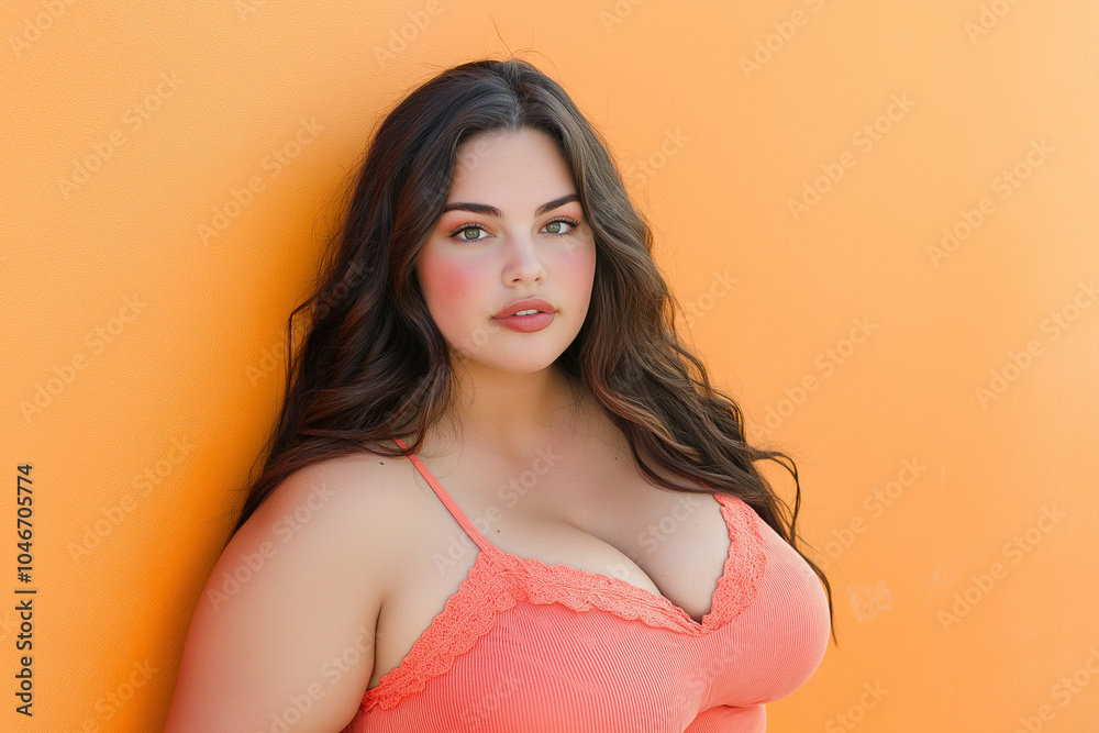 portrait of a woman bold and curvy portrait of a woman bold and curvy