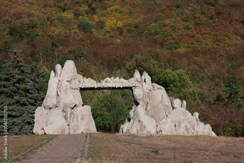 Gate of Love or Sun Gate on Mount Mashuk in Pyatigorsk
