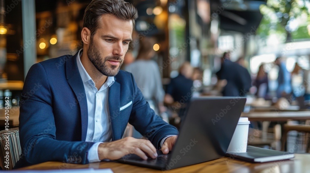 The Businessman with Laptop