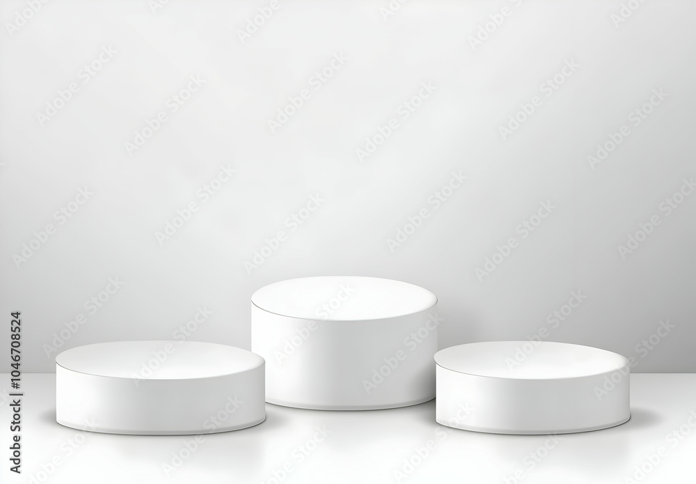 Modern Round Pedestals for Display and Presentation