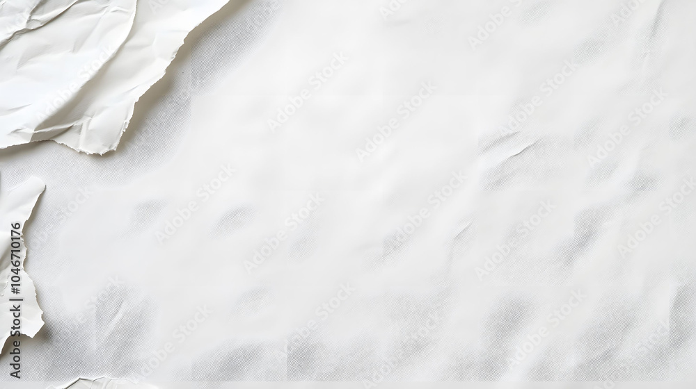Obraz premium Crumpled white paper