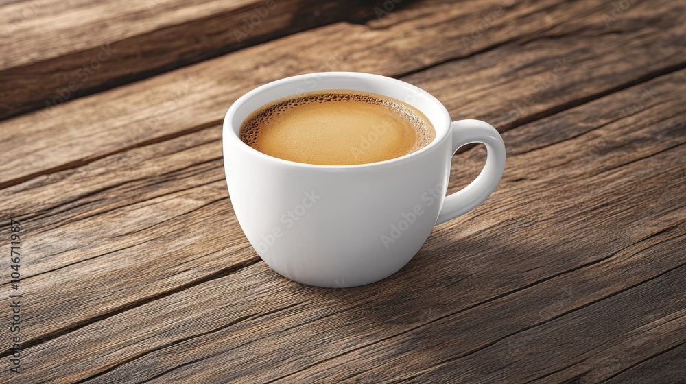 Obraz premium The White Coffee Mug