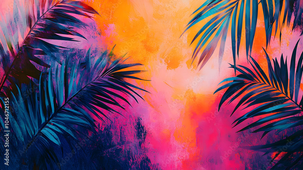 Vibrant tropical canvas Vibrant tropical canvas