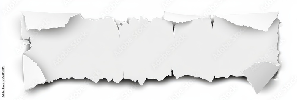 Torn Paper Strip - Ripped Message Note Post Write Memo Page Torn Paper Strip - Ripped Message Note Post Write Memo Page